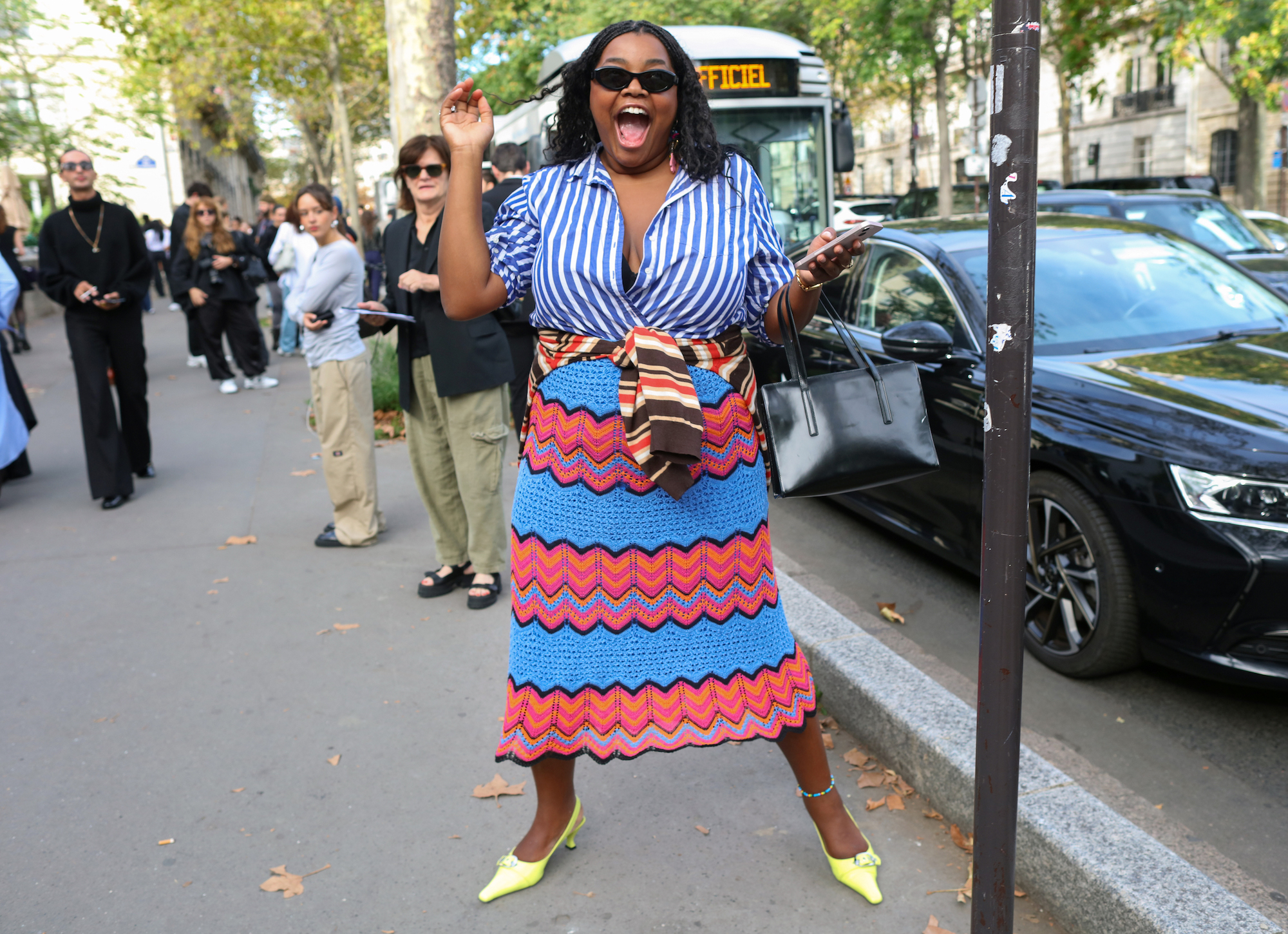 Streetstyle tijdens Paris Fashion Week lente/zomer 2024