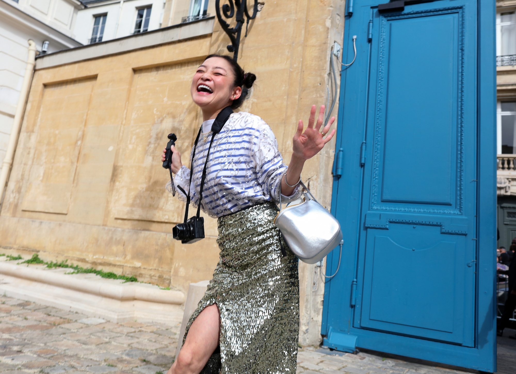 Streetstyle tijdens Paris Fashion Week lente/zomer 2024