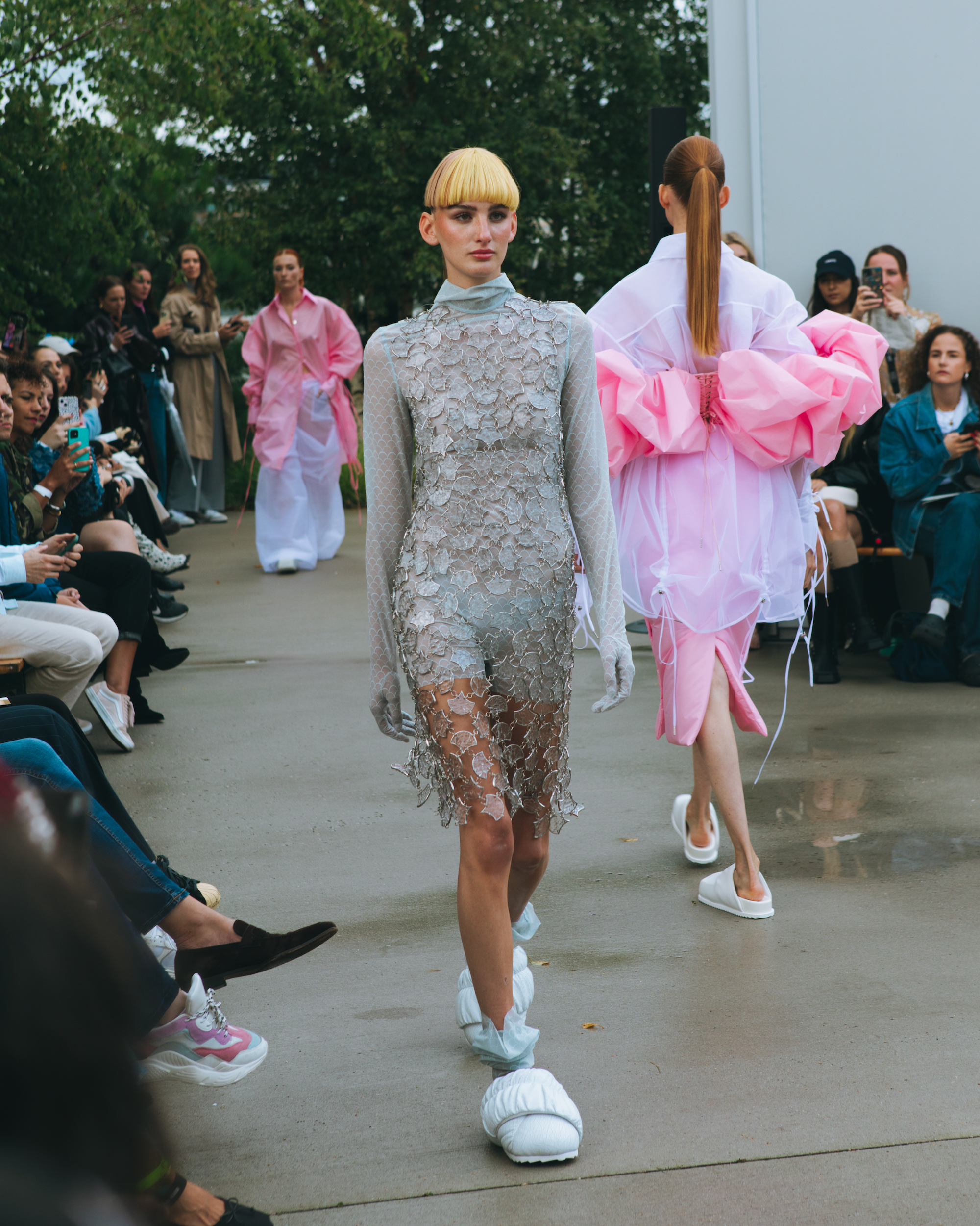 Upcyclede look bij Tess van Zalinge