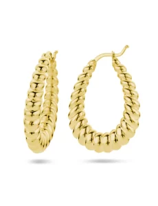 Geribbelde oorringen van The House Of Jewels