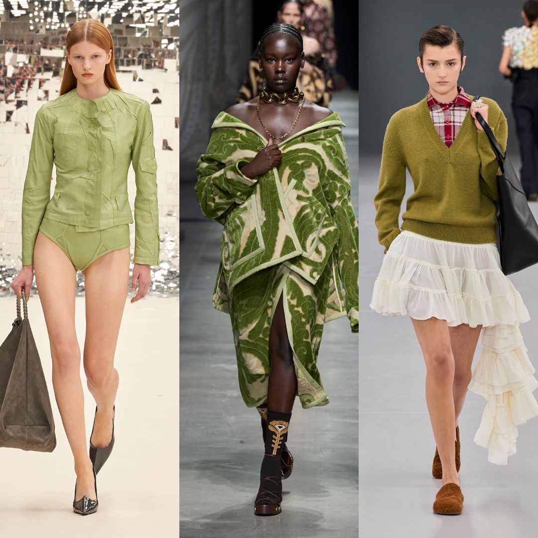 Acne Etro Loewe olijfgroen