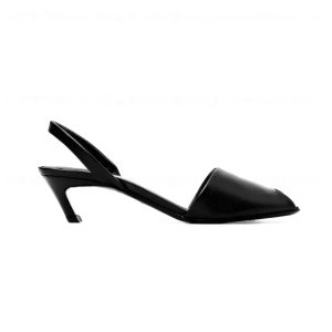 Leren slingbacks 