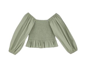 Skall olijfgroene top