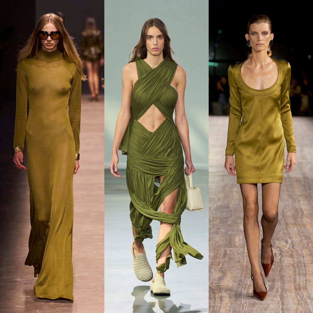 Tom Ford JW Anderson Saint Laurent olijfgroen lente/zomer 2024