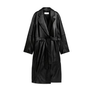 Leren trenchcoat van Arket