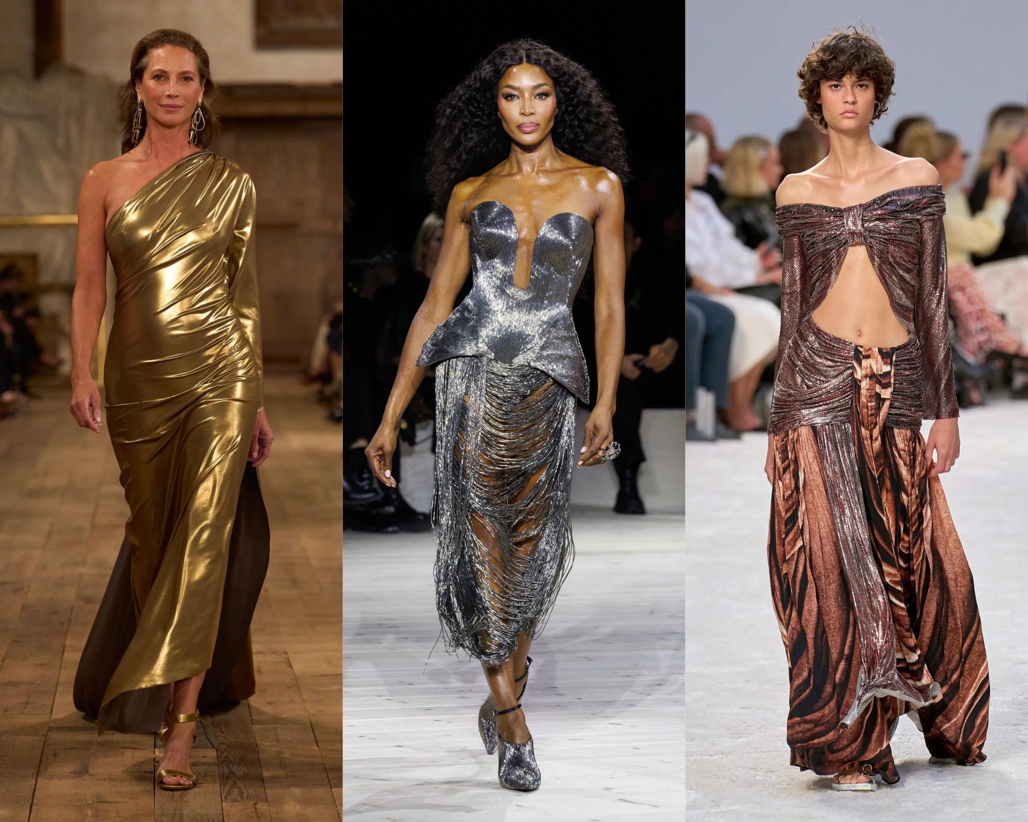 Olympische medaille-metallics behoren tot de trends van lente/zomer 2024