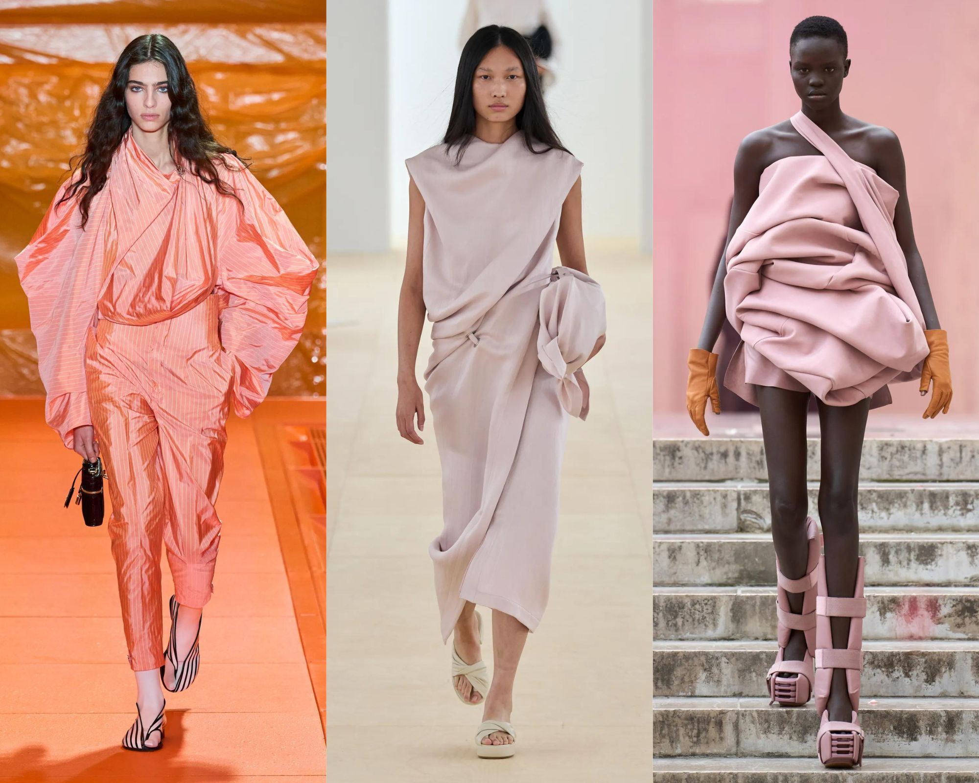 Sculpturaal volume bij Louis Vuitton, Issey Miyake en Rick Owens