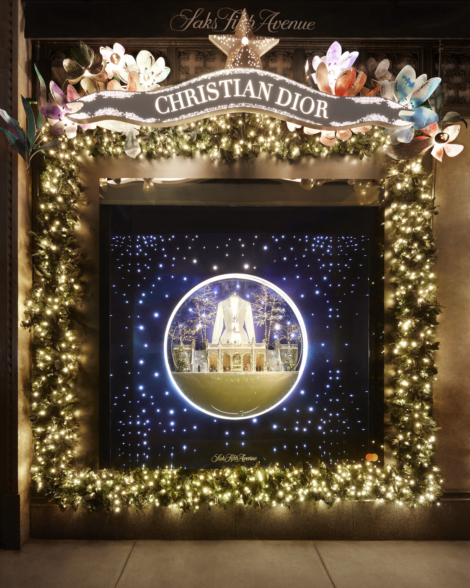 Etalage van het Franse modehuis in NY