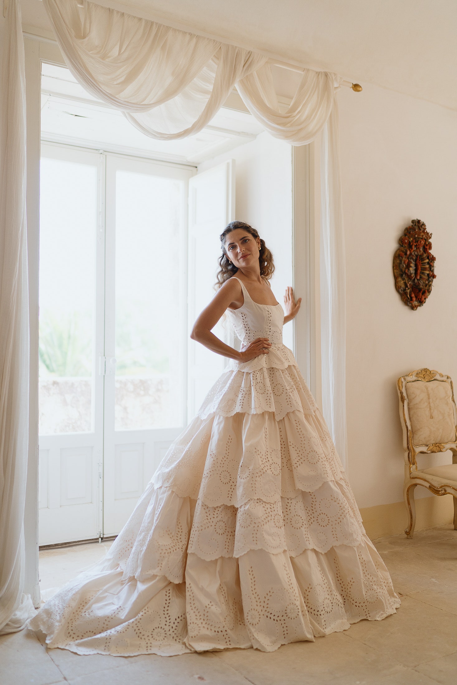 Italiaanse bruiloft bruidsjurk