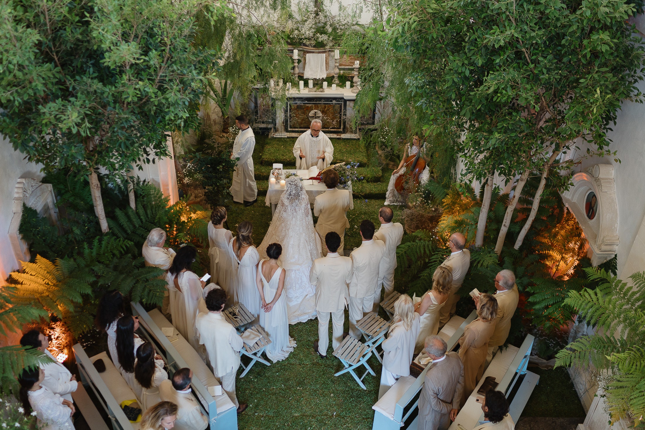 Italiaanse bruiloft ceremonie