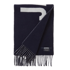 jacquemus sjaal scheerwol logoprint heren