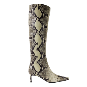 khaite snake print knielaarzen