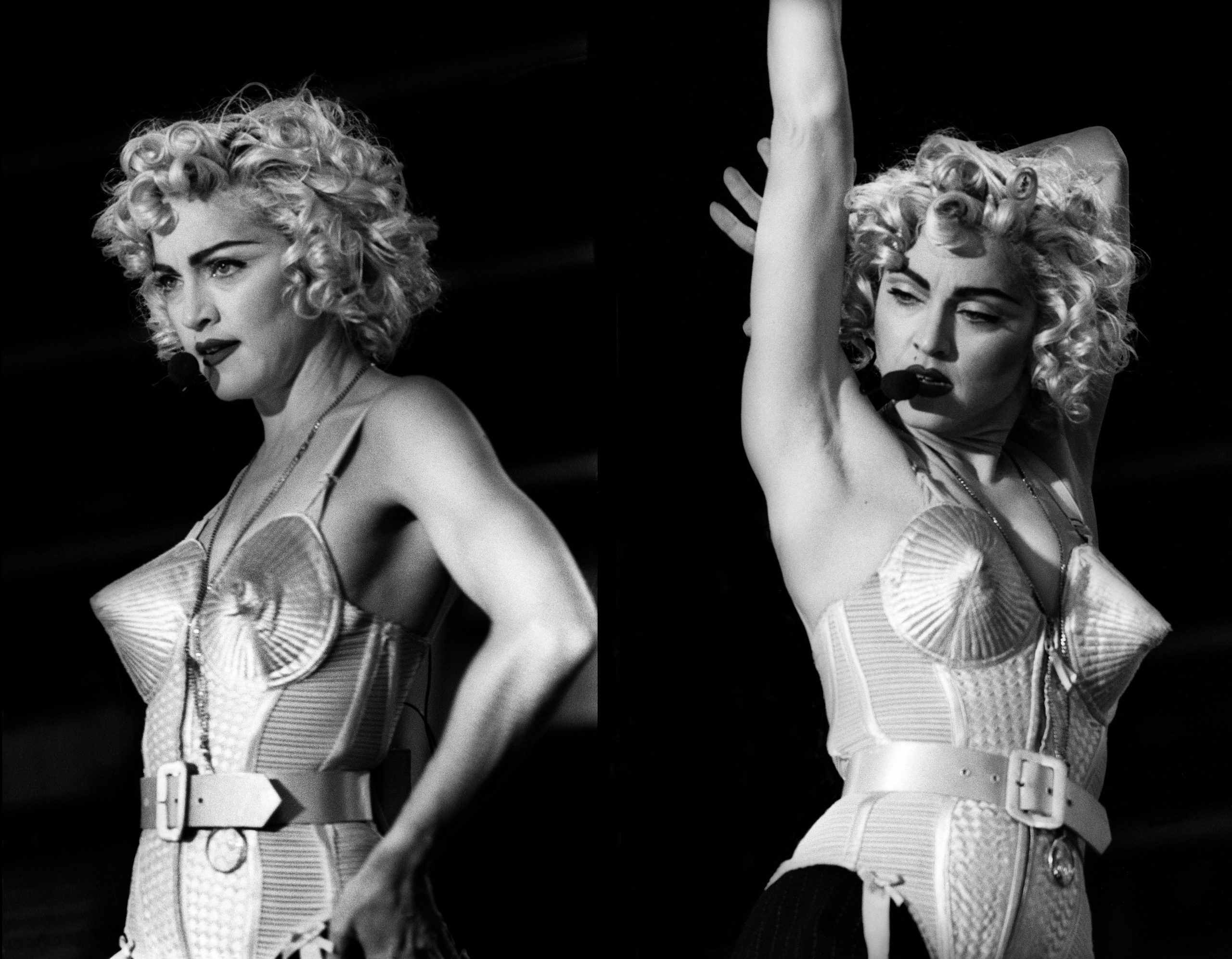Madonna op het podium