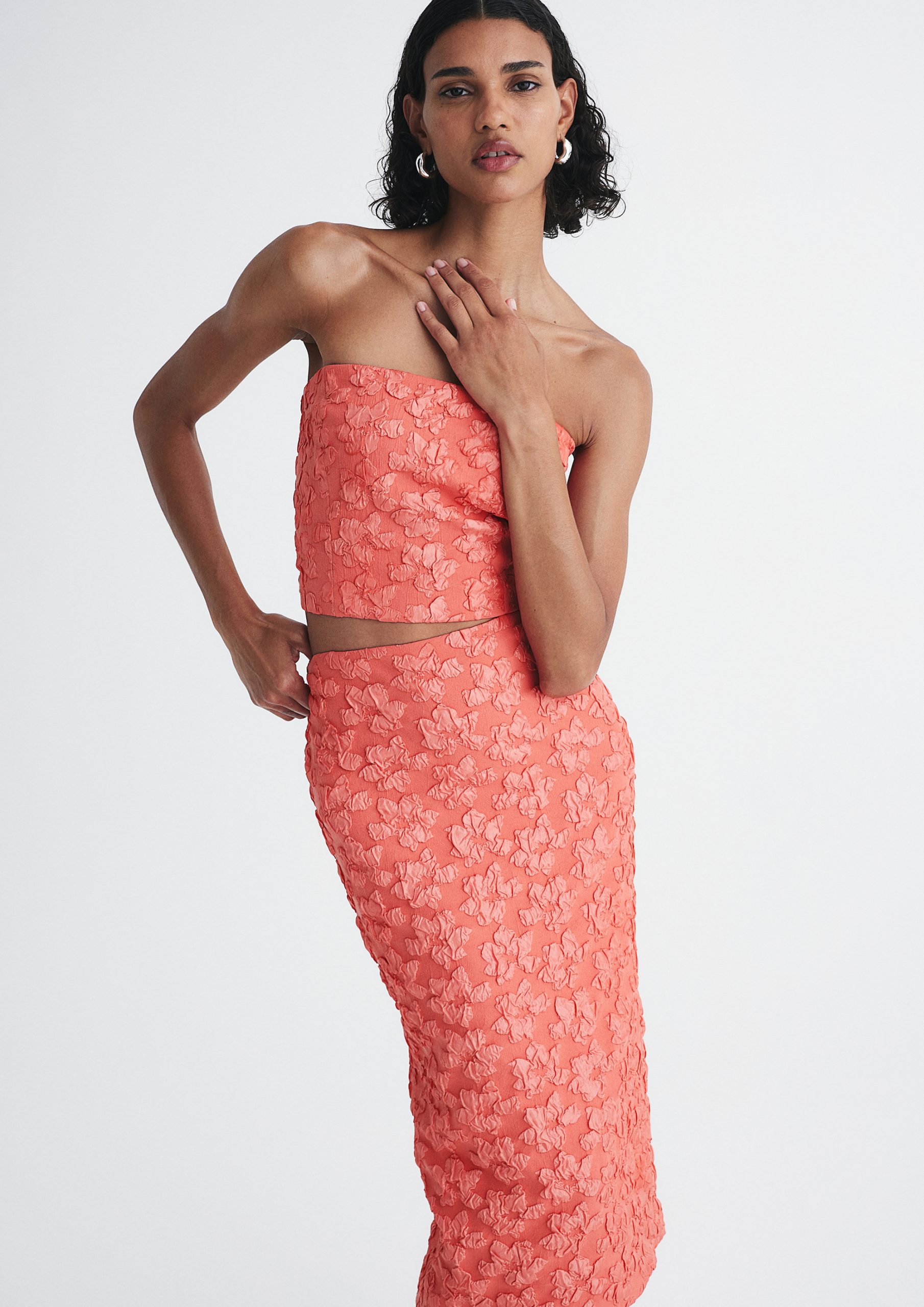 Tweedelige oranje set