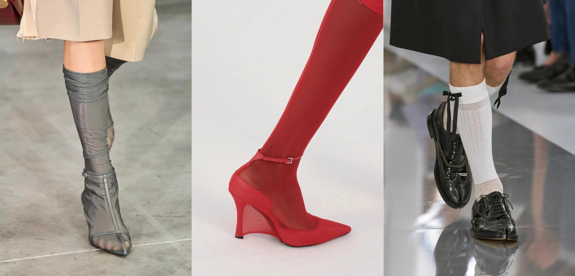 Schoenentrends lente/zomer 2024: kousen