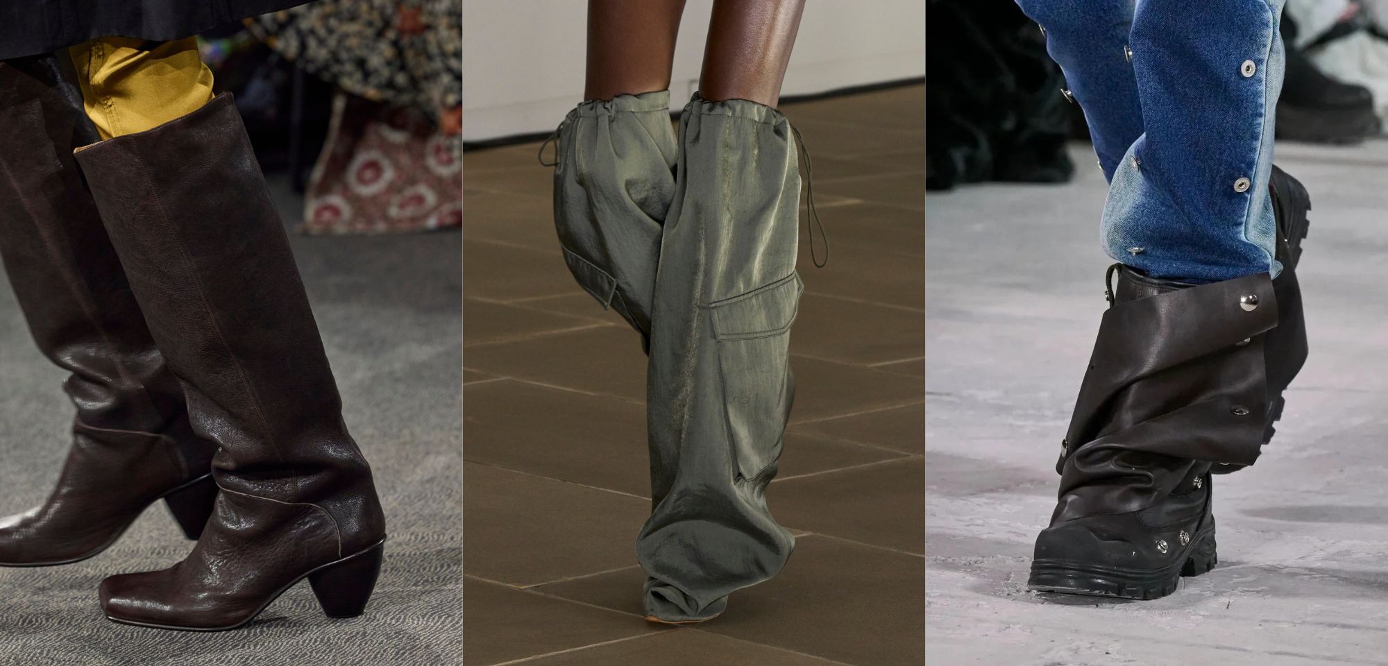 Slouchy laarzen zijn een van de trends voor het voorjaar van 2024