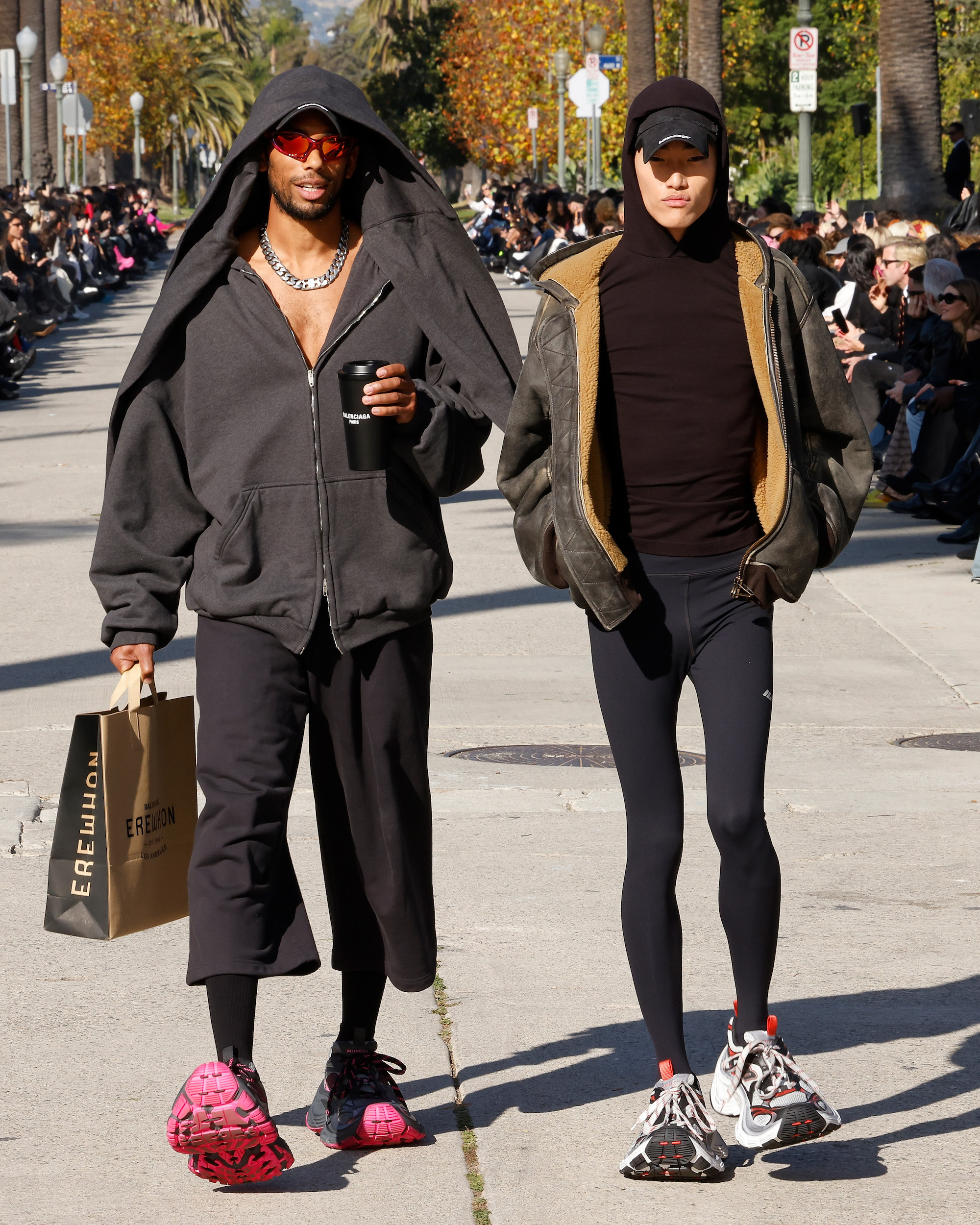 De show van Balenciaga in Los Angeles