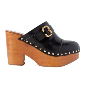 Chloé klompen met studs en plateauzool