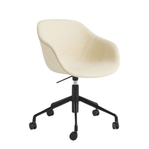 Beige bureaustoel met zwarte poten