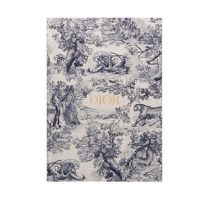Dior notitieboekje wit en blauw