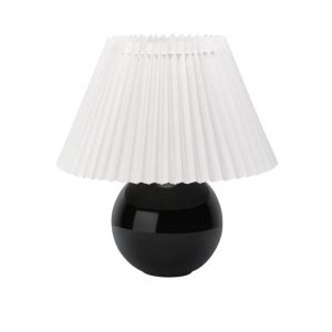 Nara tafellamp, wit met zwart