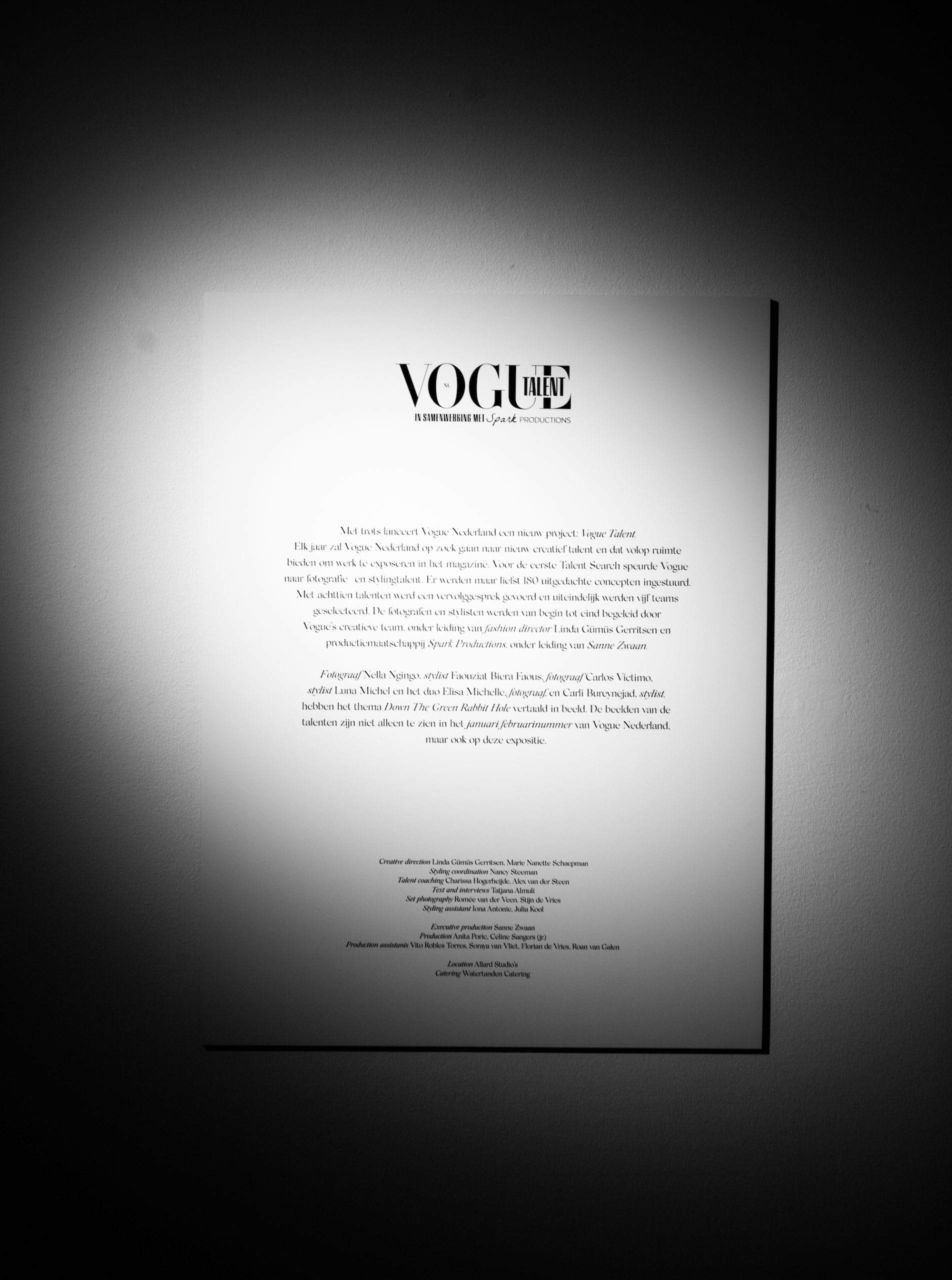 Vogue Talent expositie