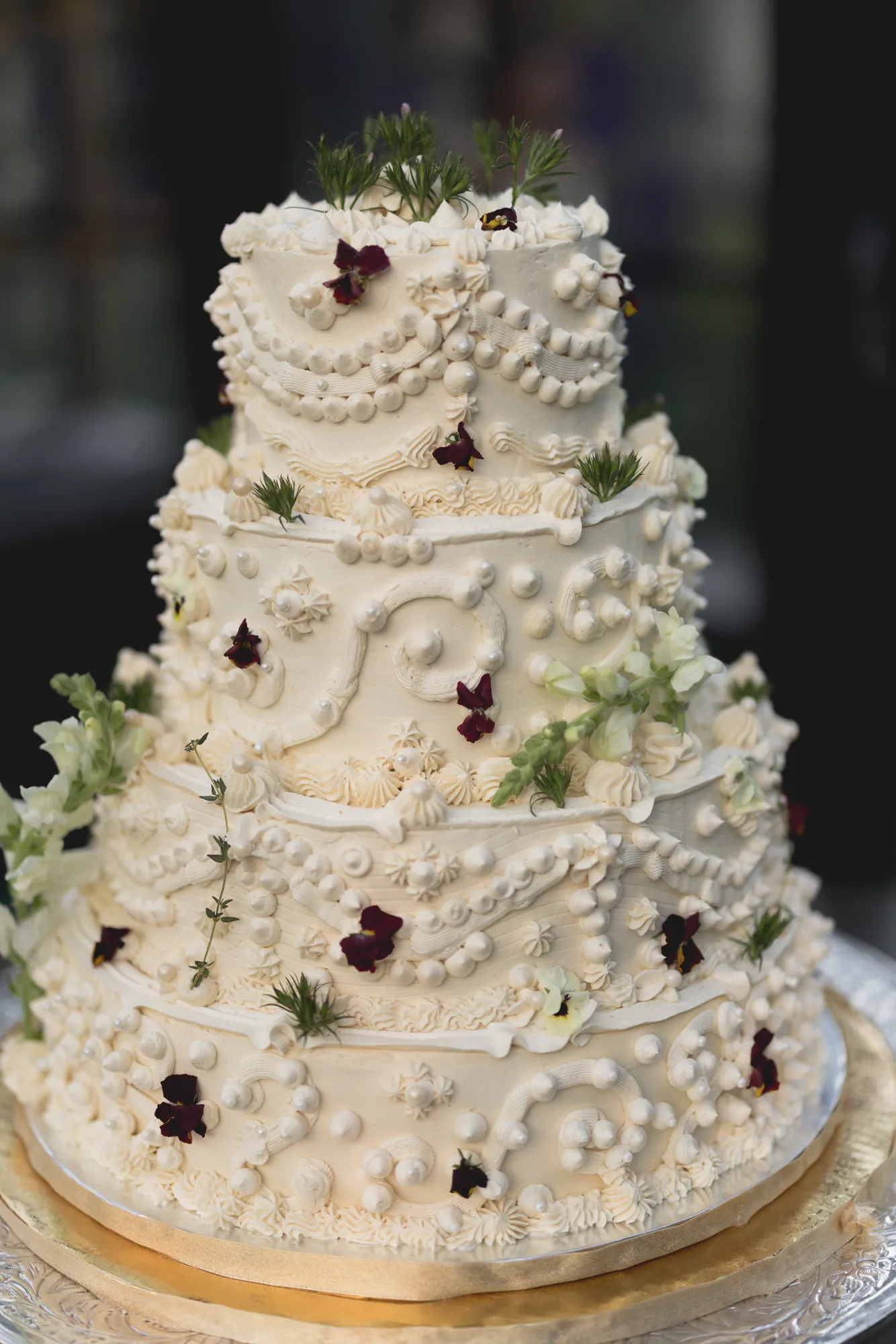 De bruidstaart van Meredith en Jamie