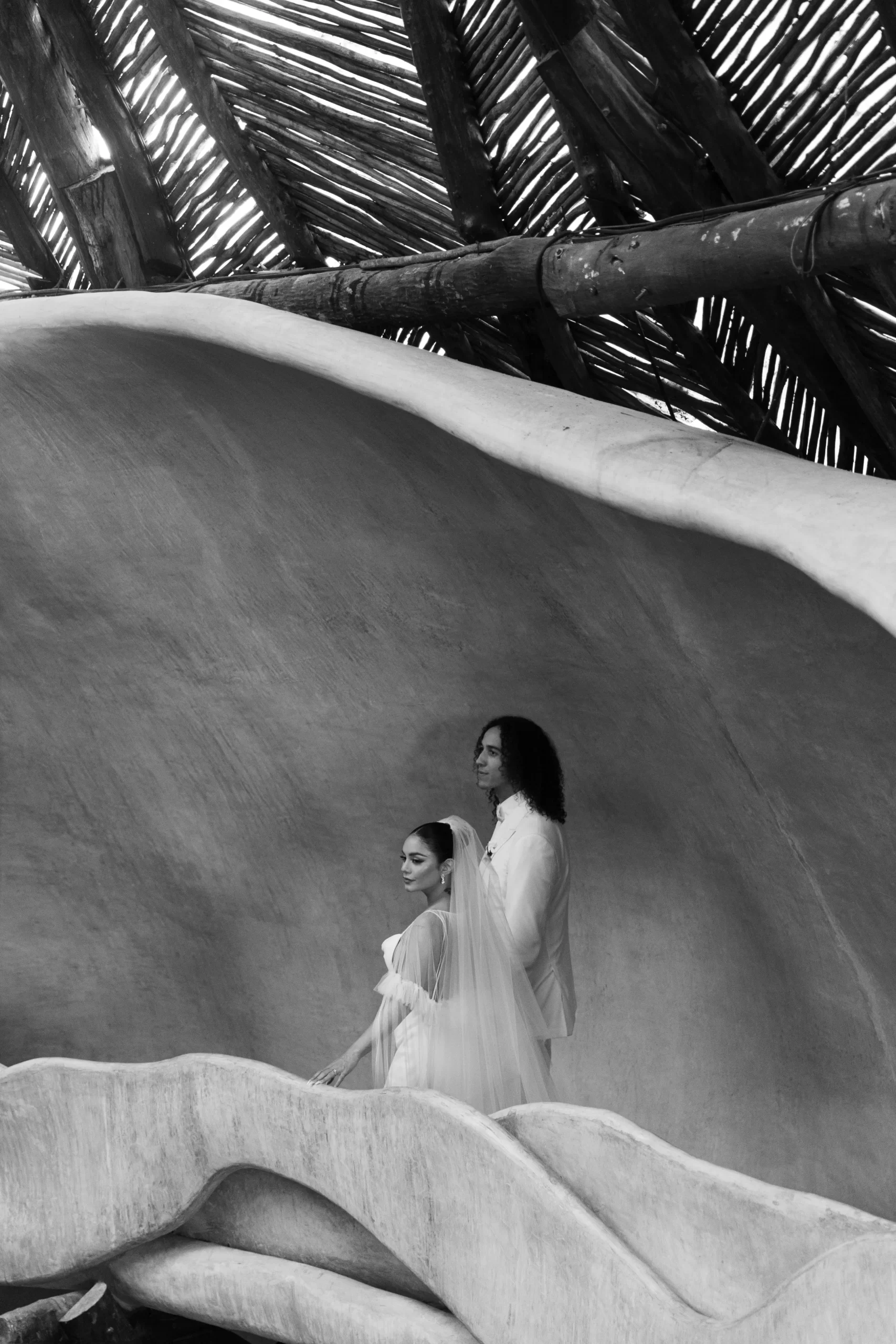 Vanessa en Cole op hun grote dag