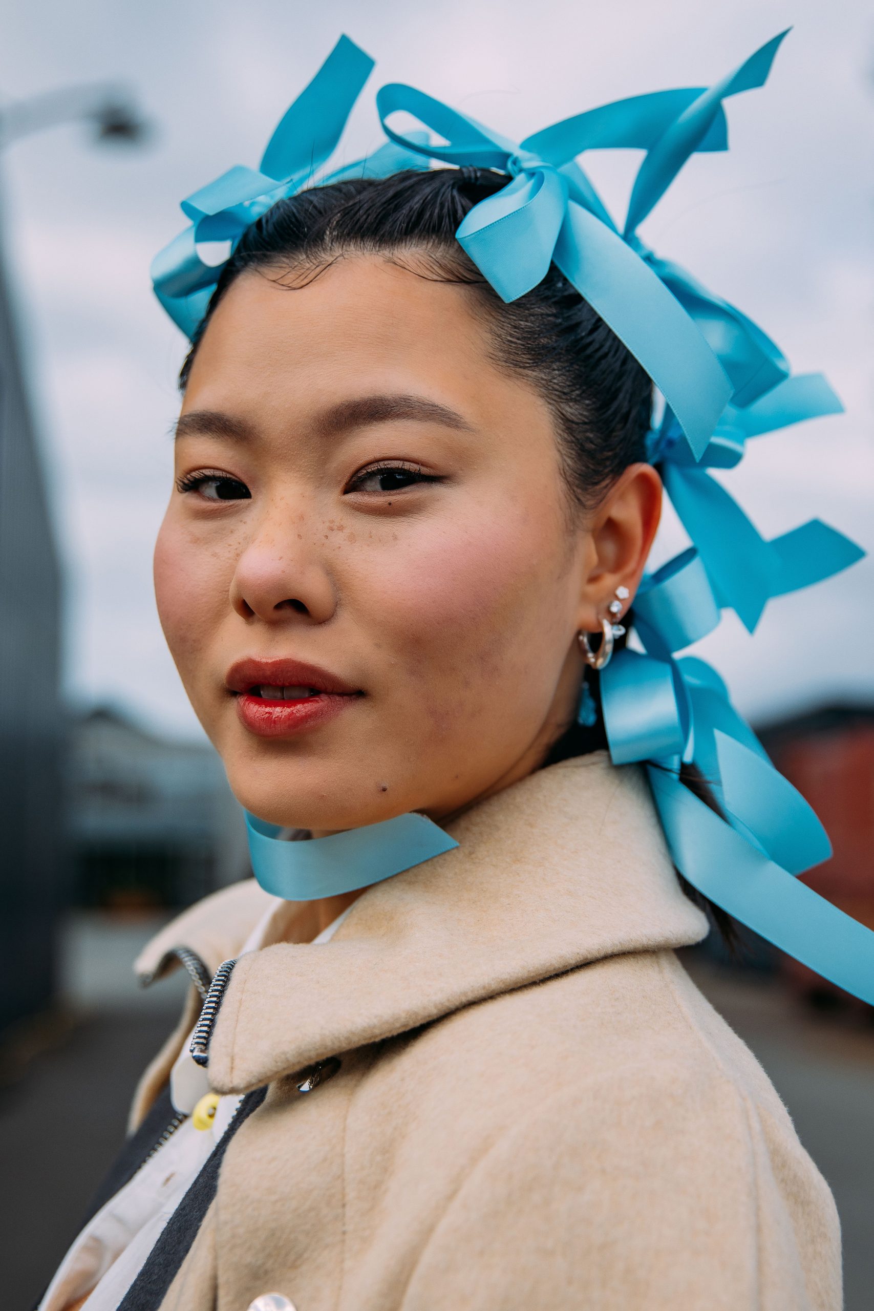 Een look van een showganger tijdens CPHFW lente/zomer 2024