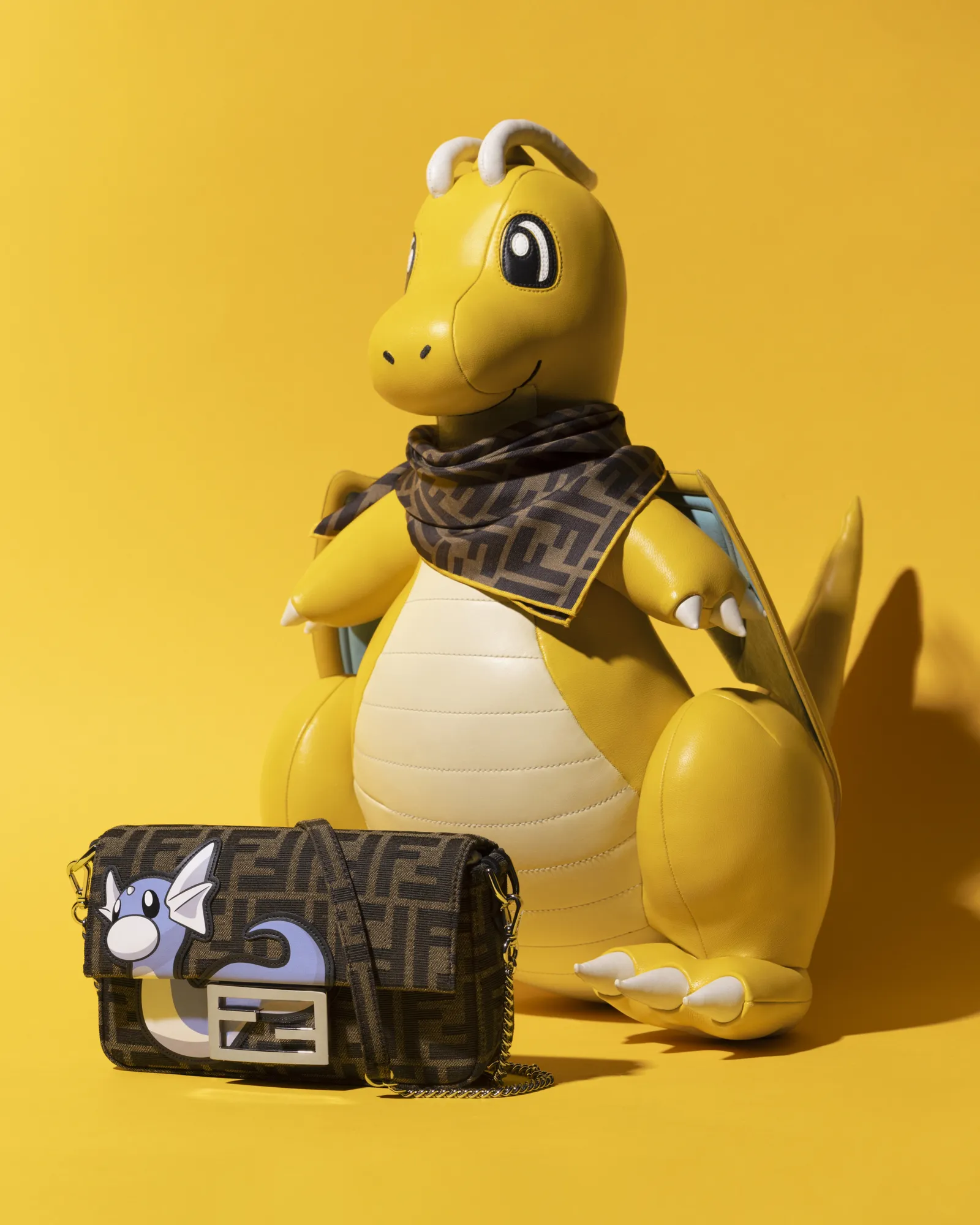 Fendi X FRGMT x Pokemon Mini Baguette Dratini