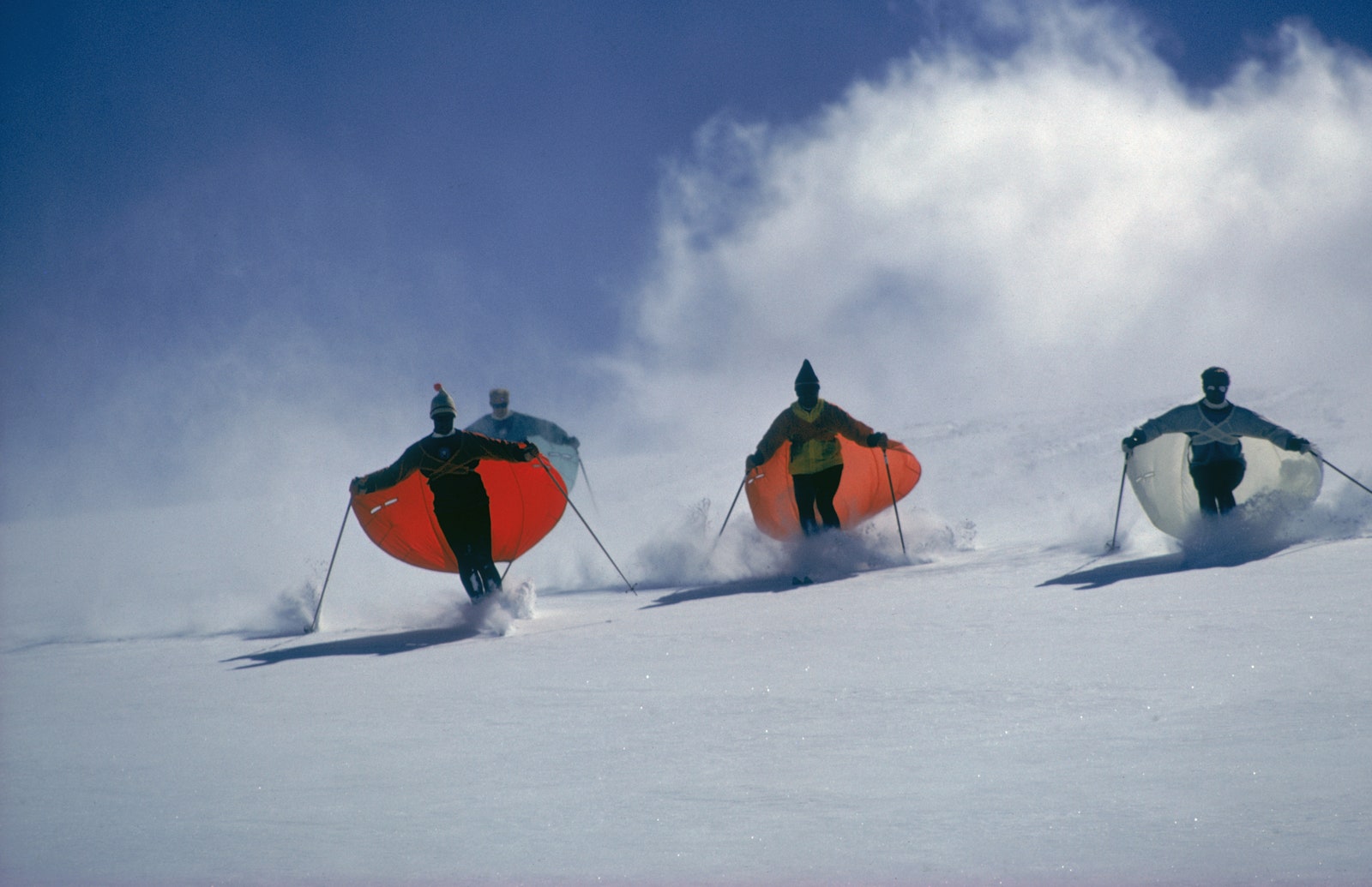 Skiërs in capes in Aspen in 1967