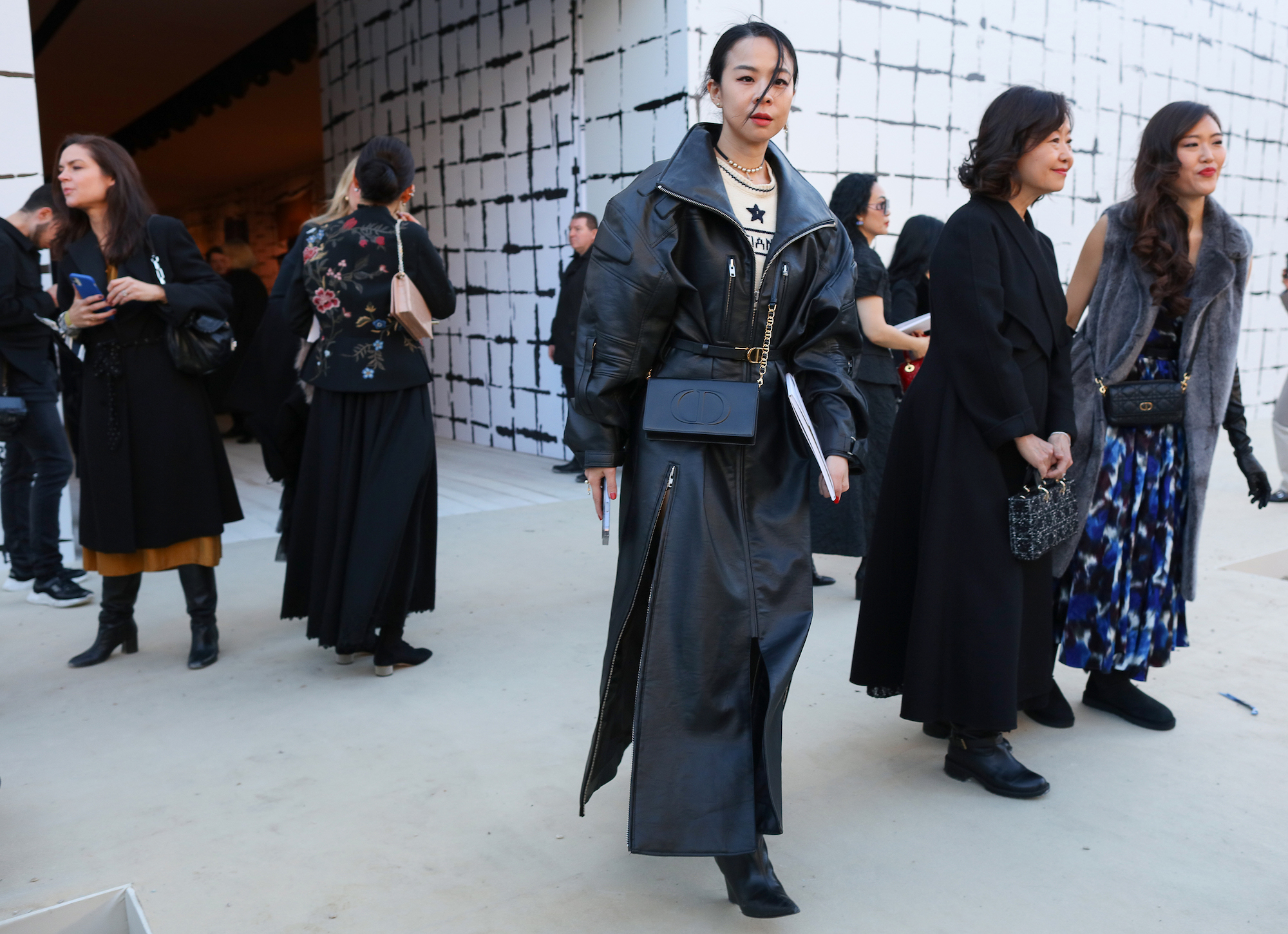 Een streetstylelook bij Couture Fashion Week