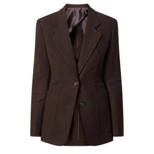 Bruine getailleerde blazer van toteme