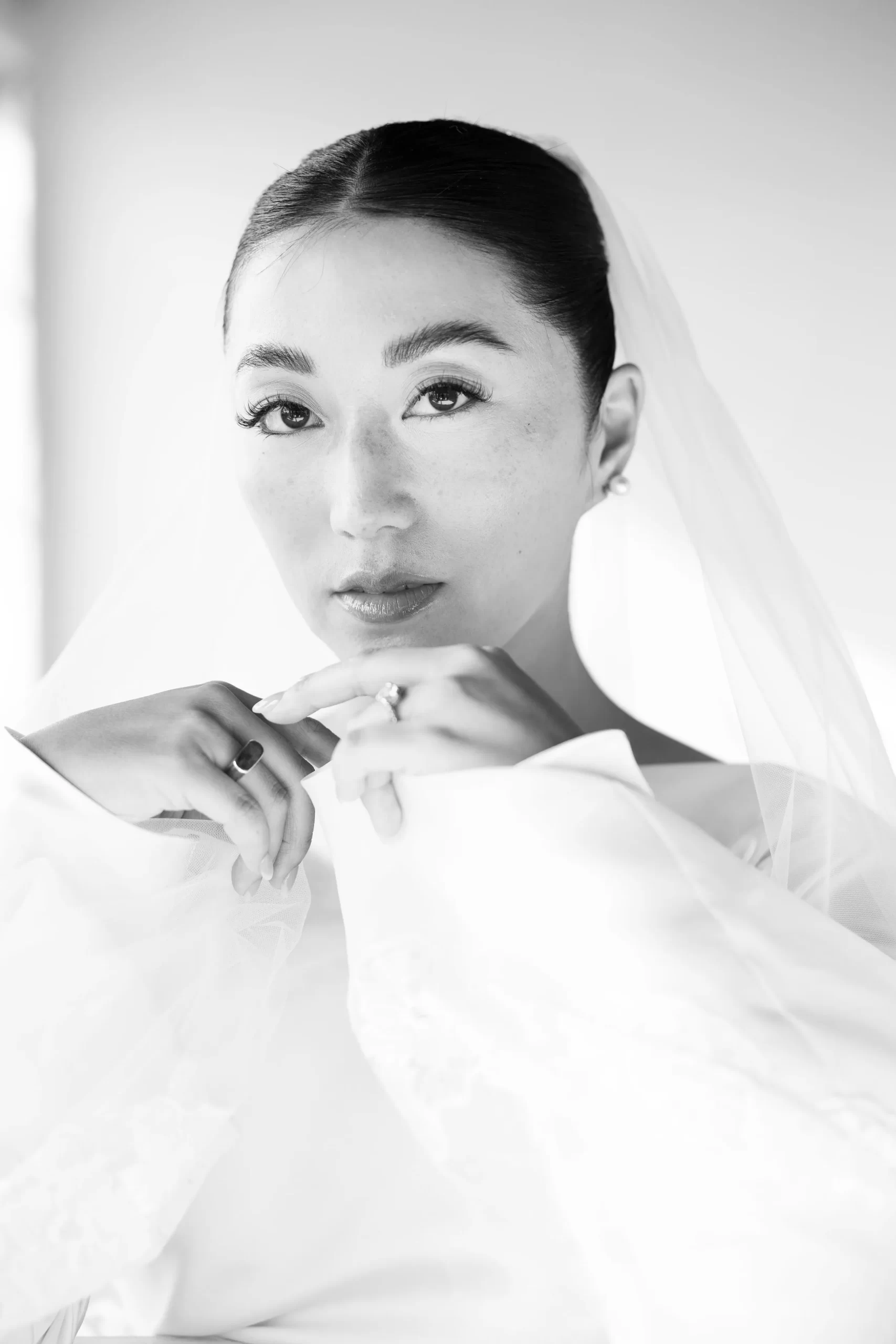 Nicole Wong op haar trouwdag
