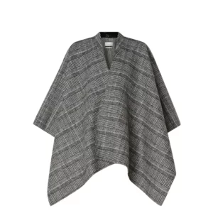 Cinque cape met ruitdessin