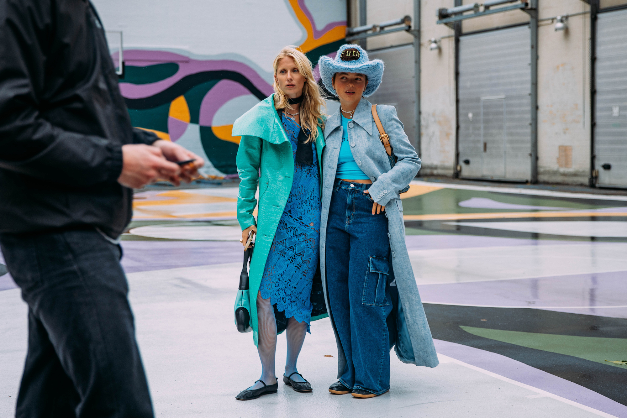 Een look van showgangers tijdens CPHFW lente/zomer 2024