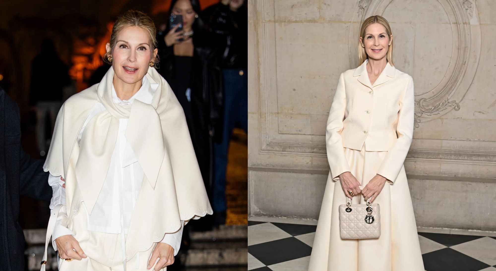 Kelly Rutherford tijdens coutureweek is puur 'rich mom energy'