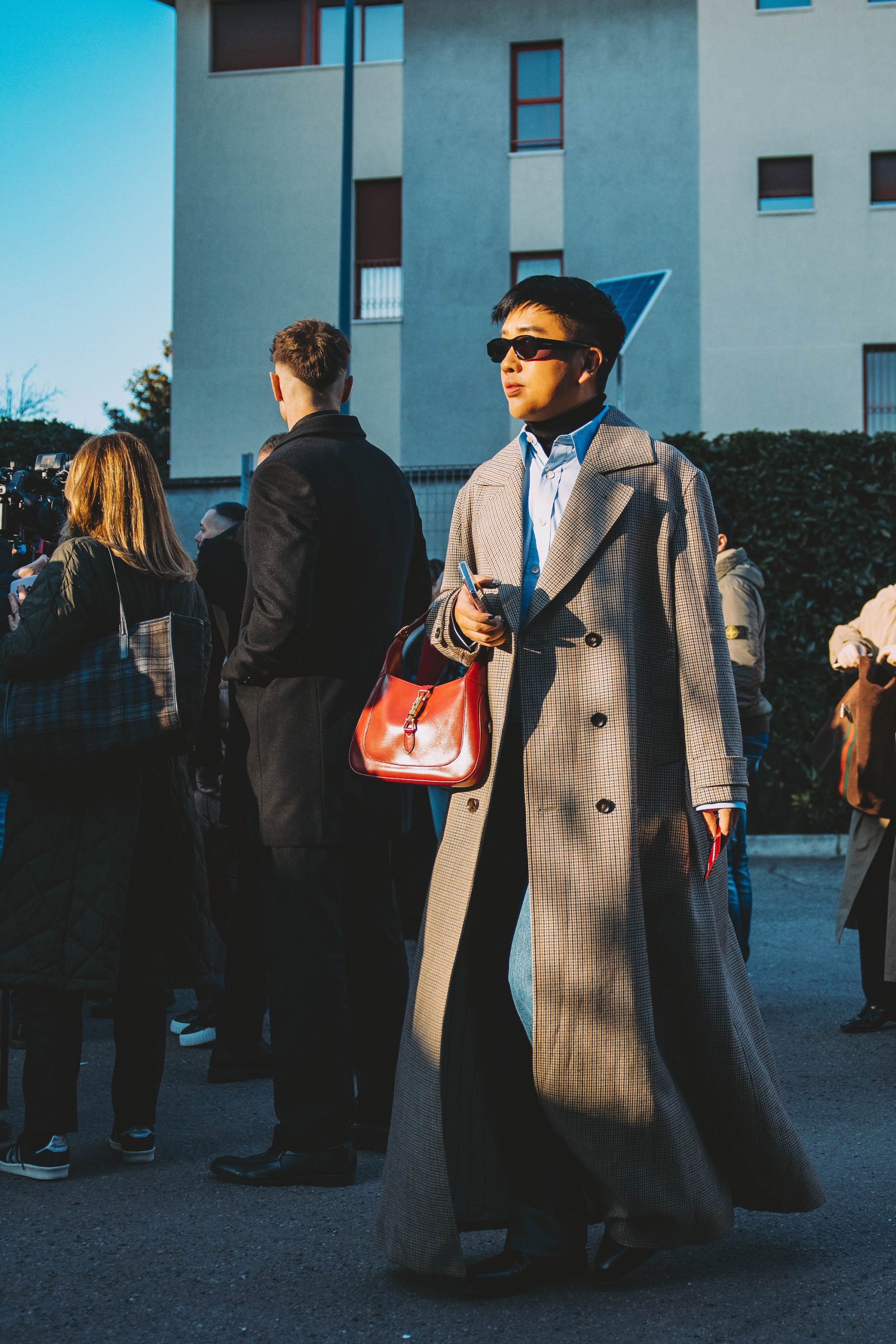Streetstyle tijdens Milan Men's Fashion Week herfst/winter 2024