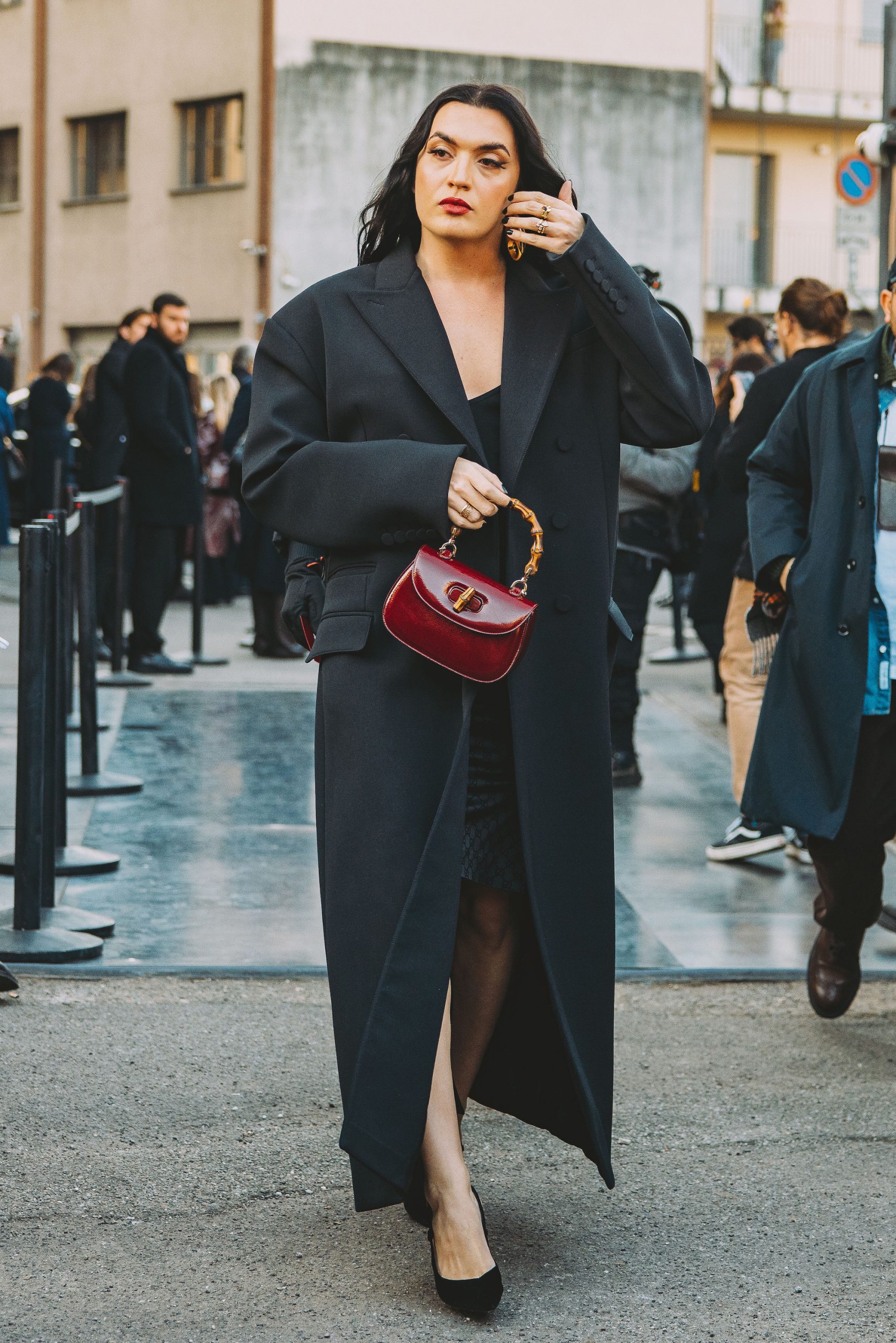 Streetstyle tijdens Milan Men's Fashion Week herfst/winter 2024