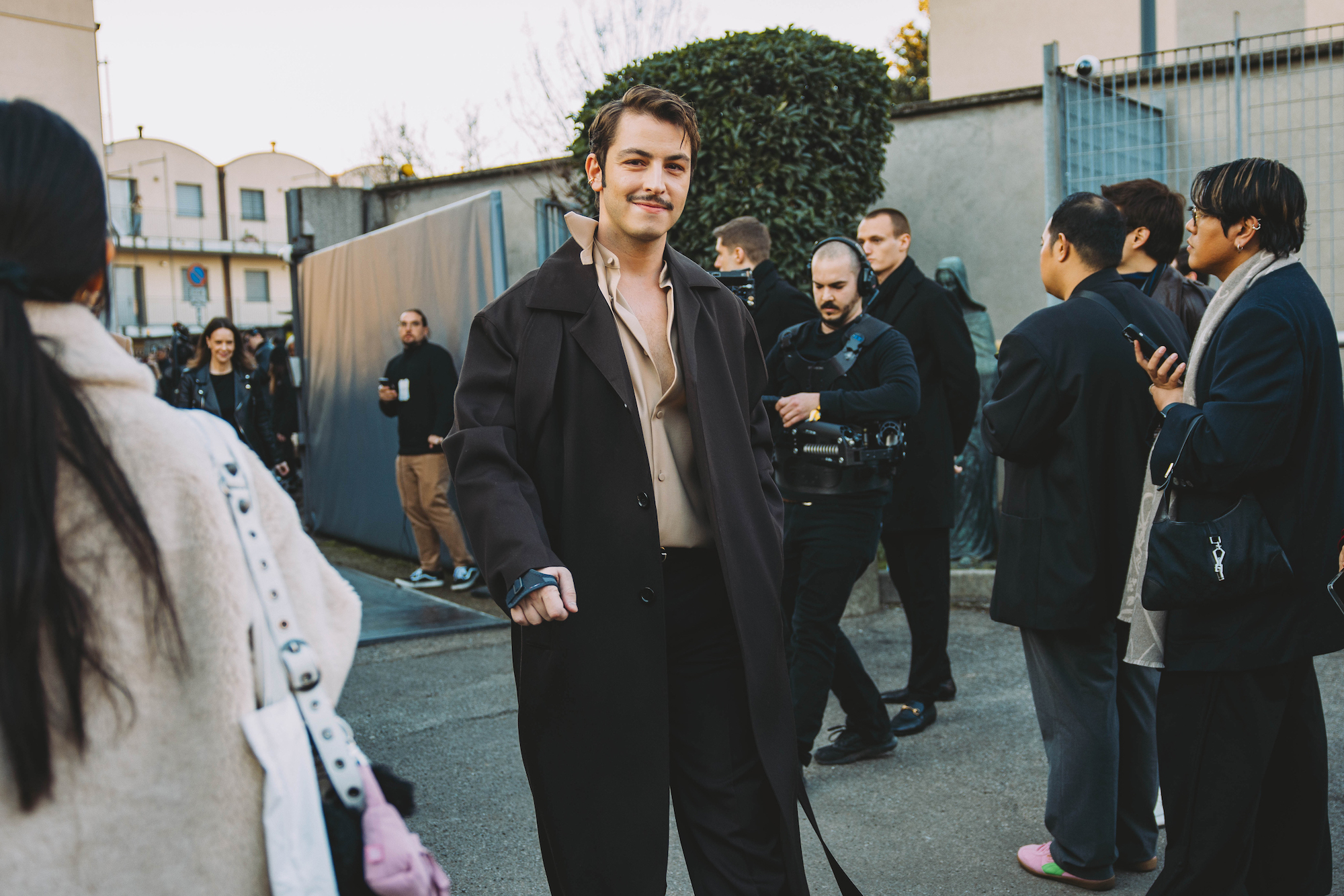 Streetstyle tijdens Milan Men's Fashion Week herfst/winter 2024