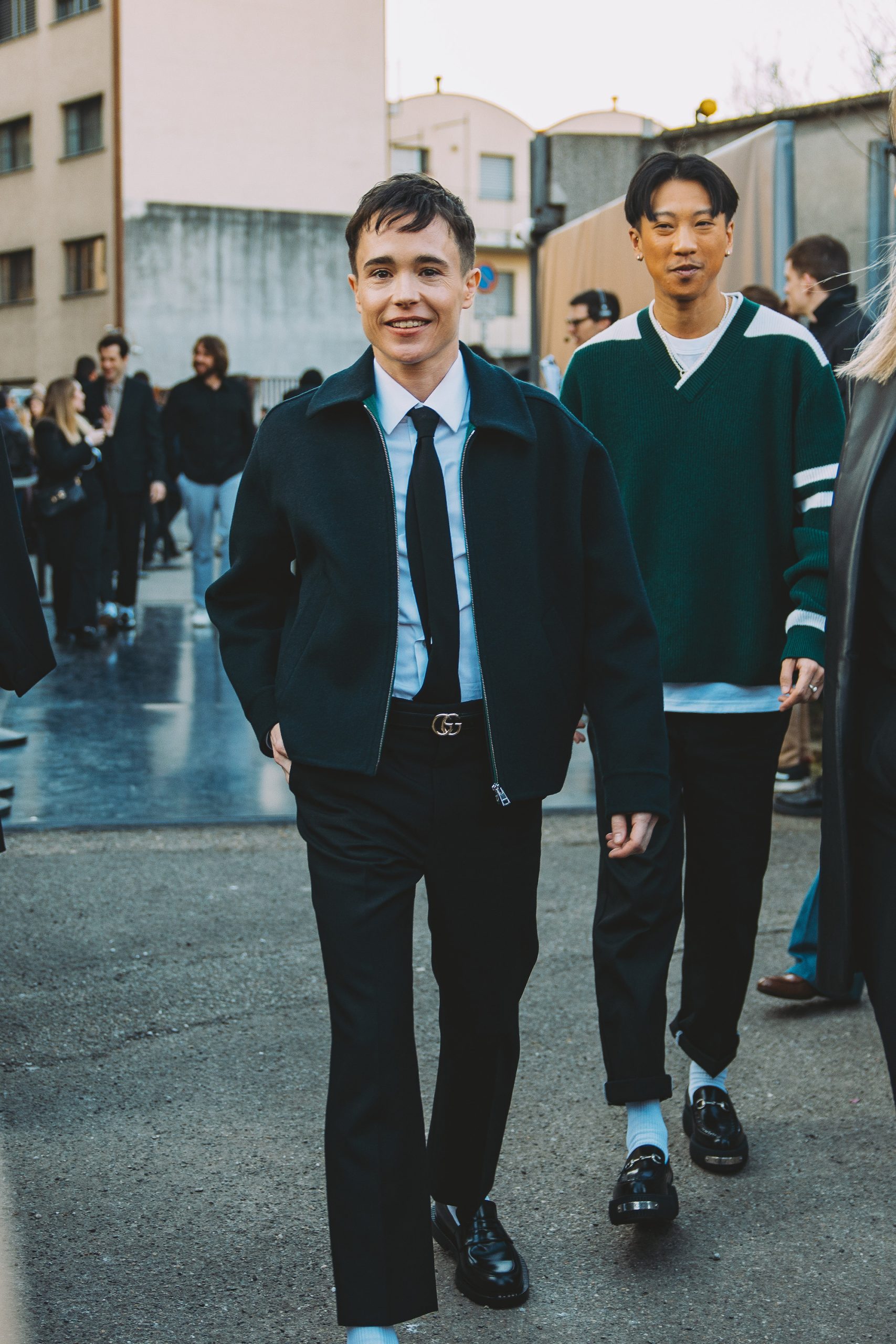Streetstyle tijdens Milan Men's Fashion Week herfst/winter 2024