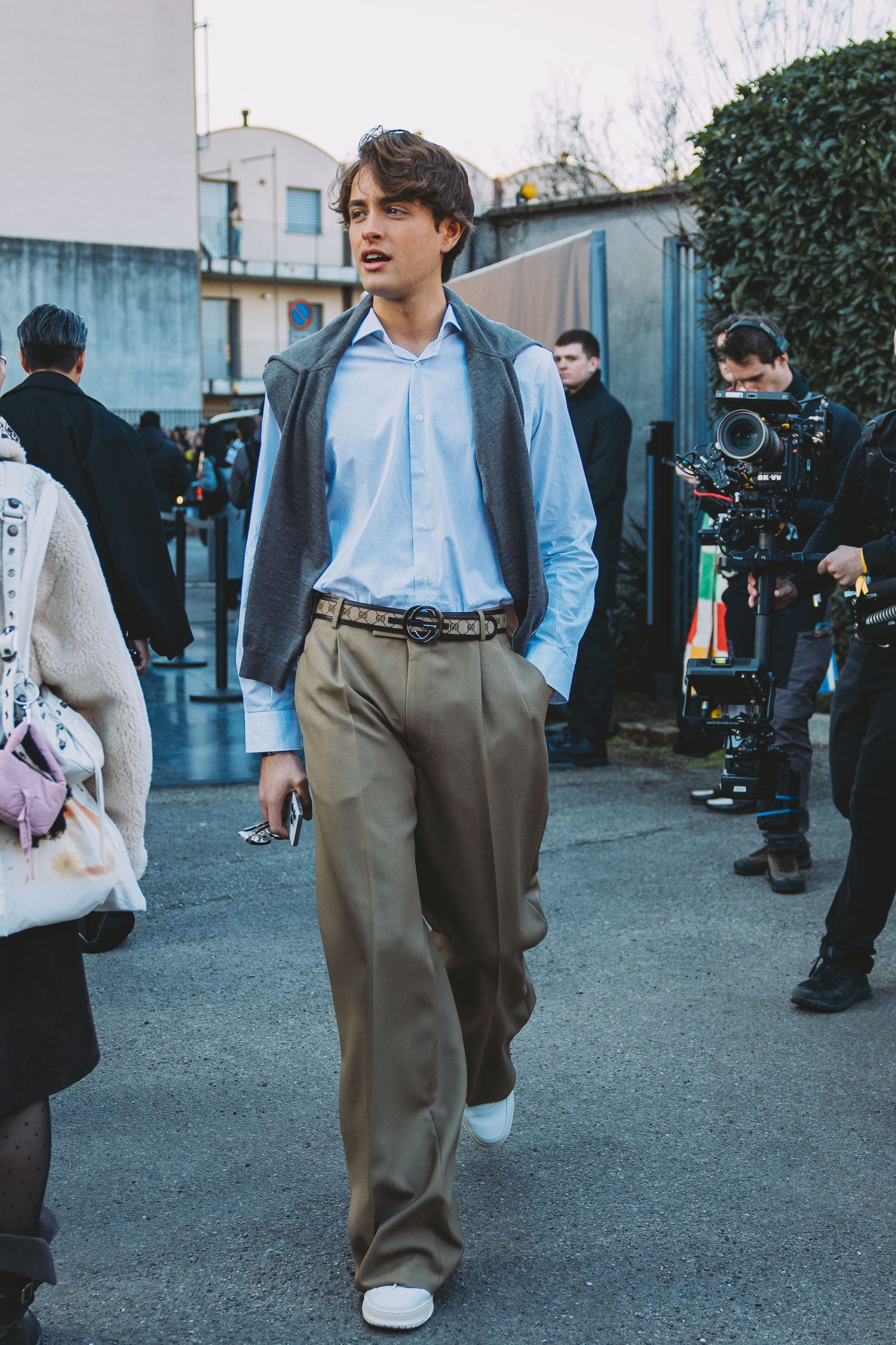 Streetstyle tijdens Milan Men's Fashion Week herfst/winter 2024