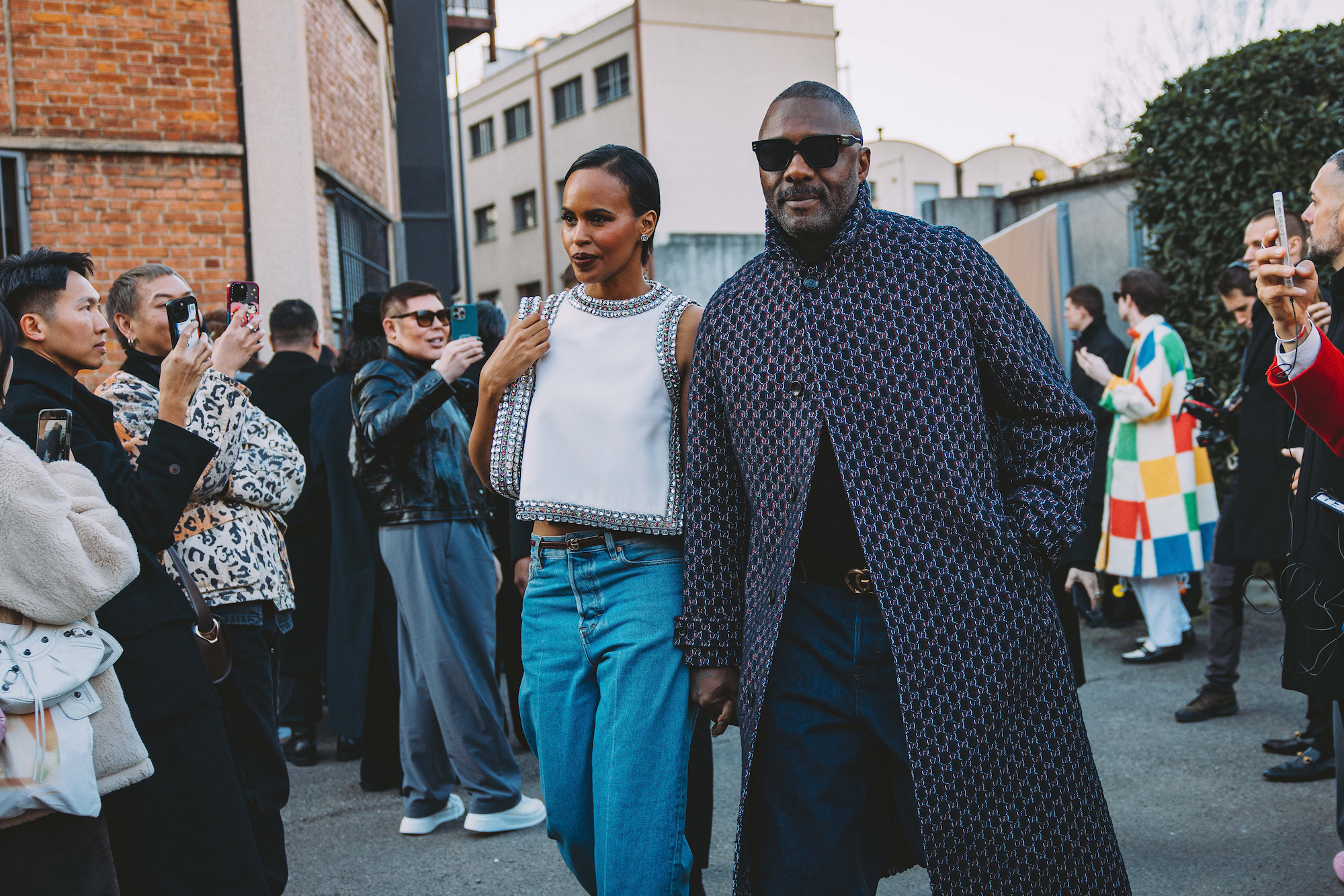 Streetstyle tijdens Milan Men's Fashion Week herfst/winter 2024