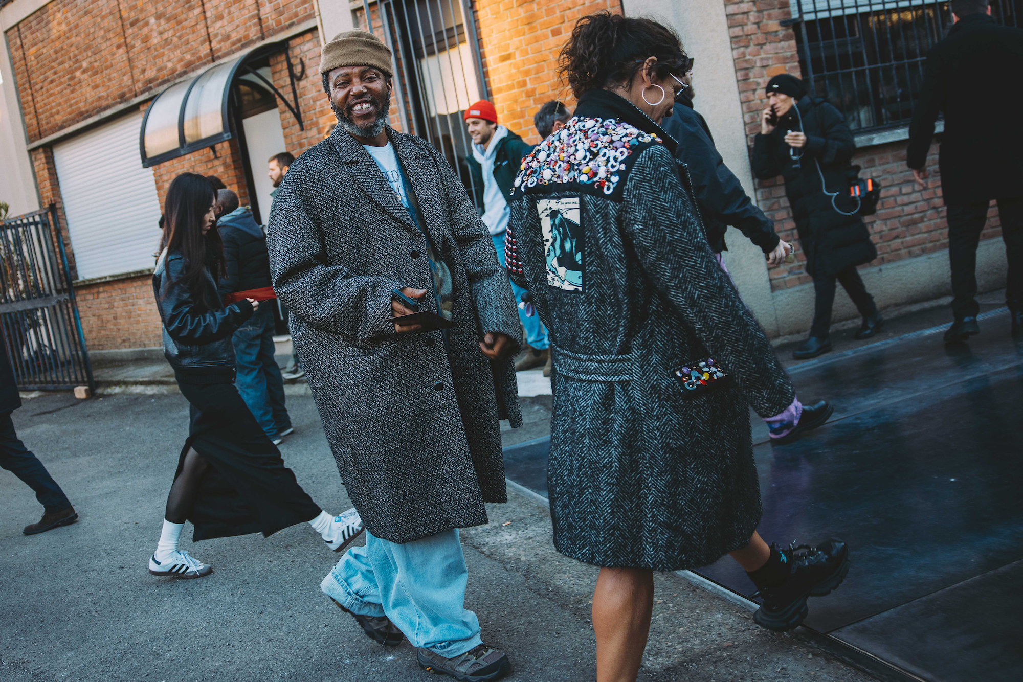 Streetstyle tijdens Milan Men's Fashion Week herfst/winter 2024
