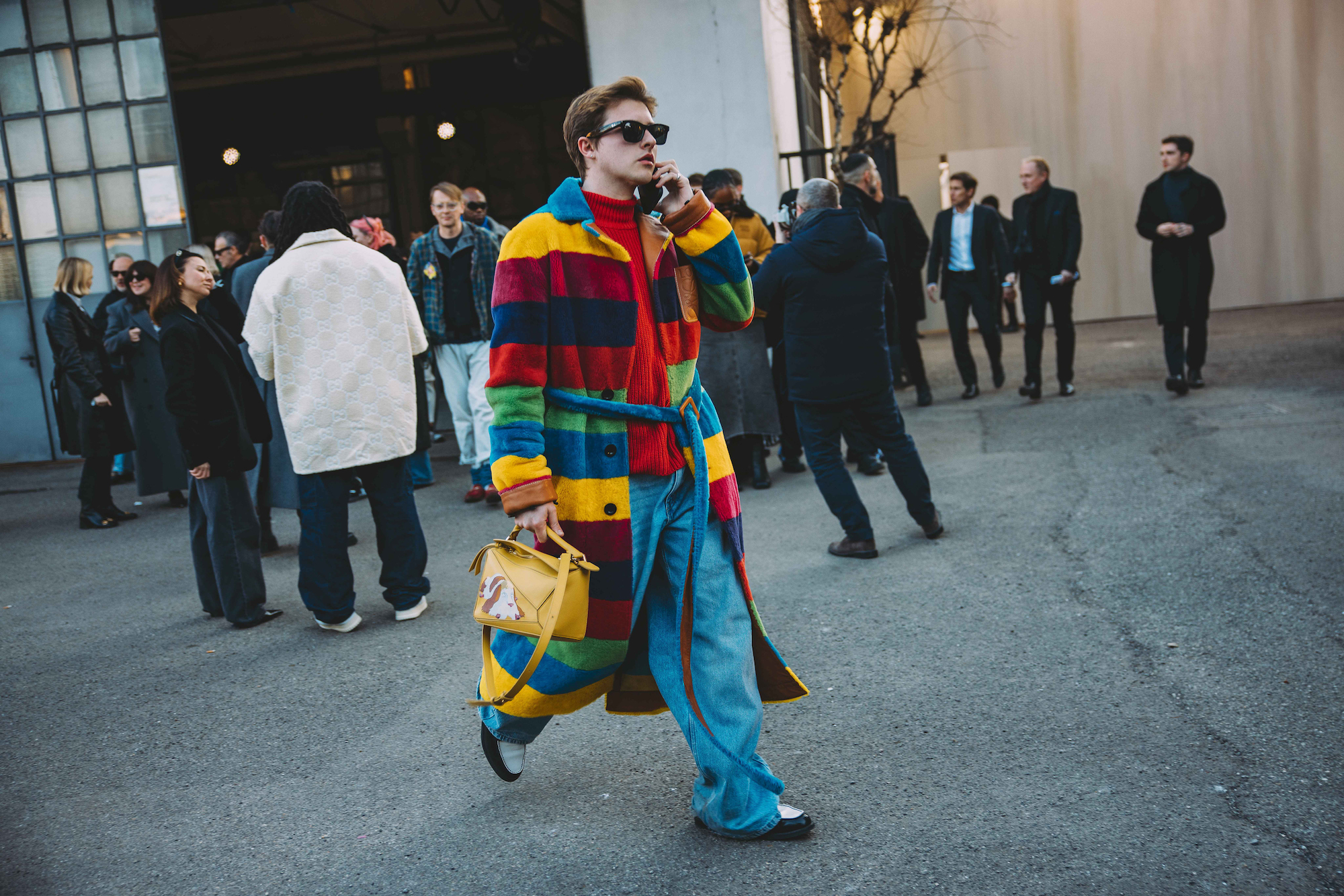 Streetstyle tijdens Milan Men's Fashion Week herfst/winter 2024