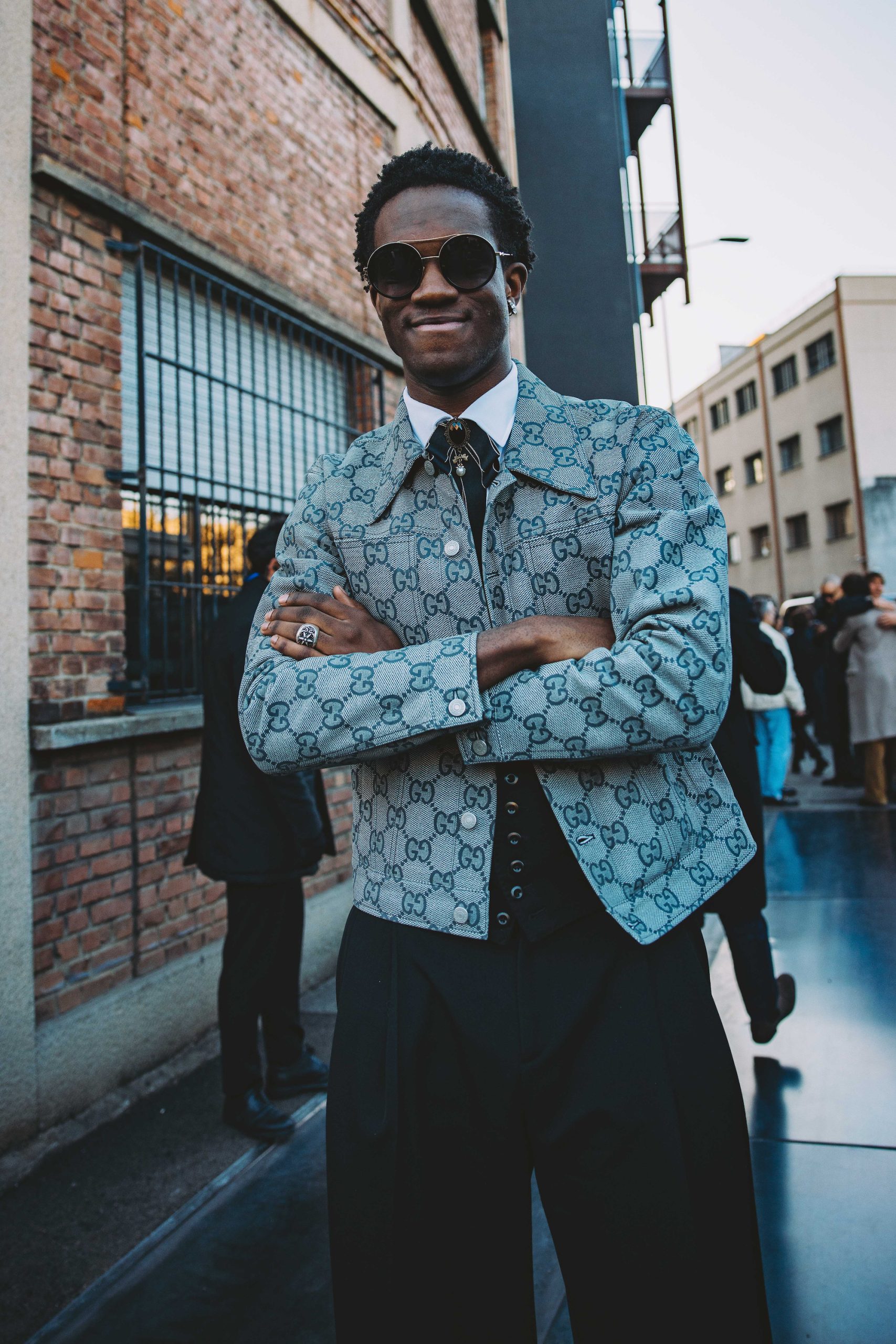 Streetstyle tijdens Milan Men's Fashion Week herfst/winter 2024