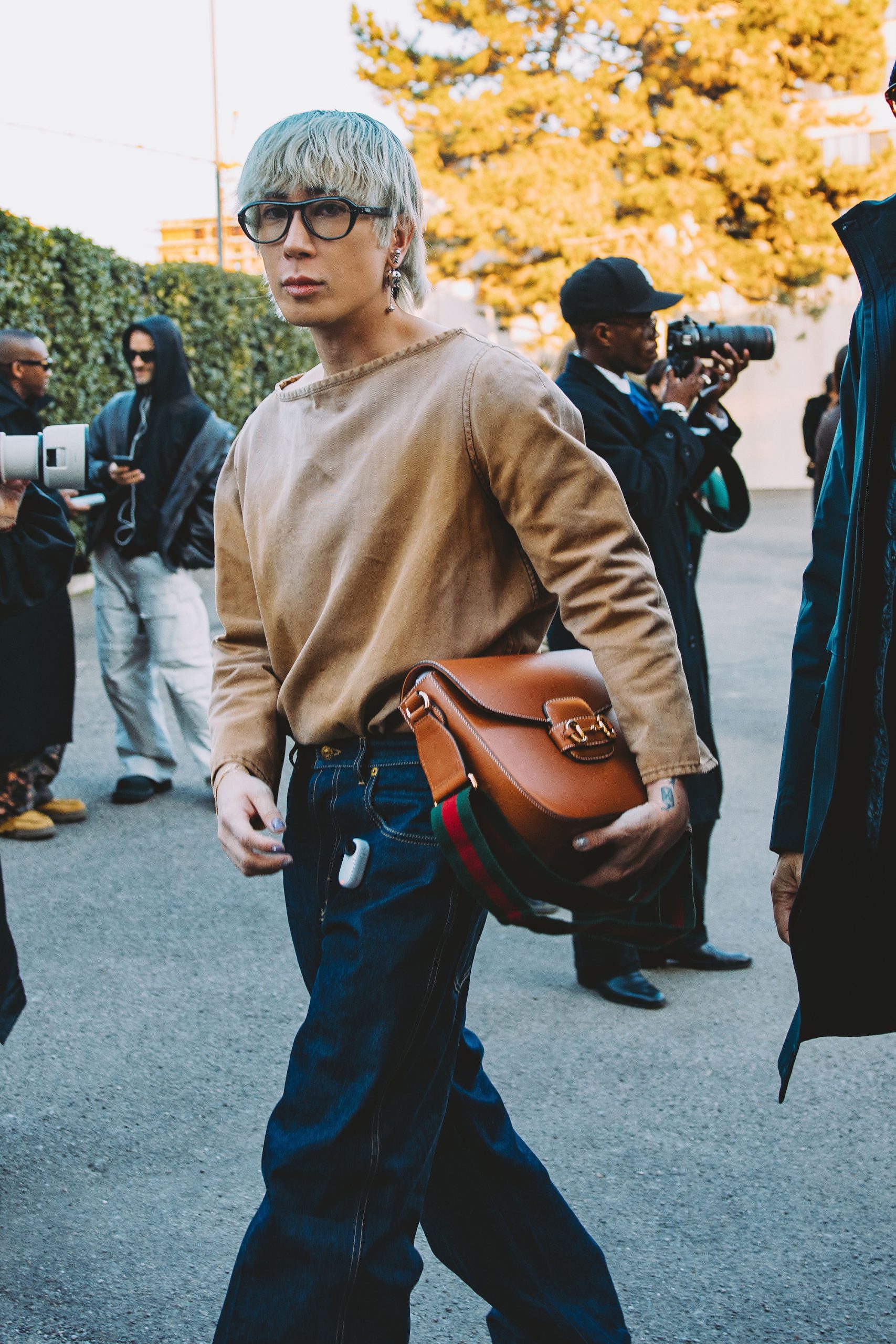 Streetstyle tijdens Milan Men's Fashion Week herfst/winter 2024