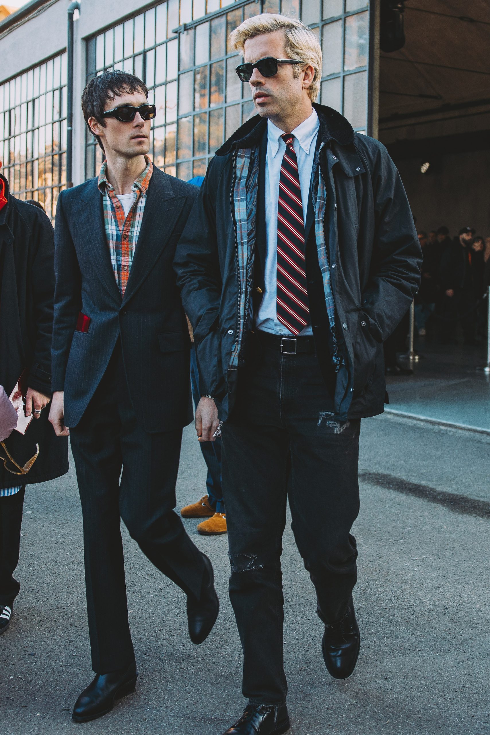 Streetstyle tijdens Milan Men's Fashion Week herfst/winter 2024