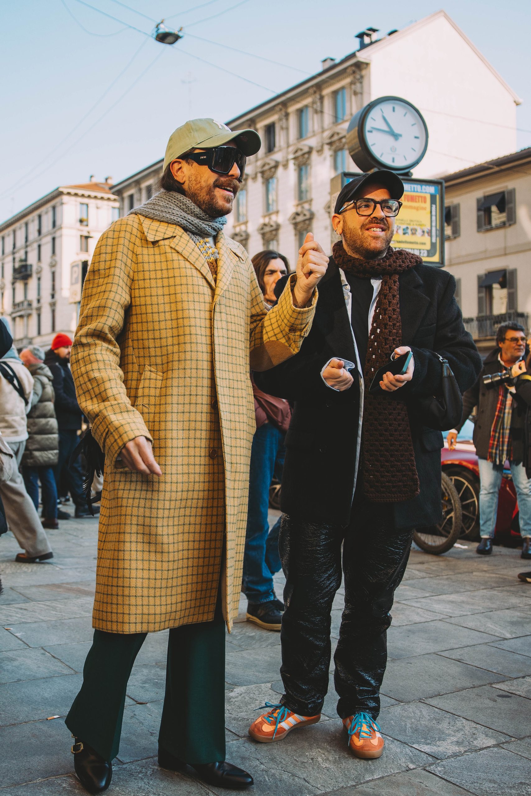 Streetstyle tijdens de Milaanse mannenmodeweek