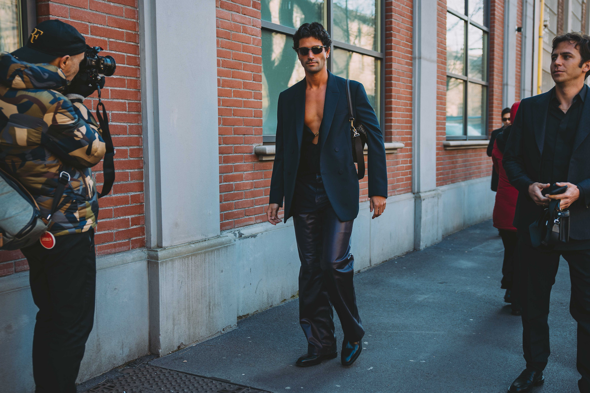 Streetstyle tijdens de Milaanse mannenmodeweek